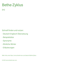 Bethe-Zyklus