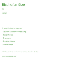 Bischofsmütze