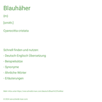 Blauhäher