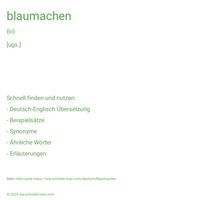 blaumachen