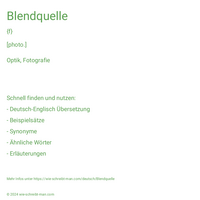 Blendquelle