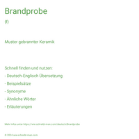 Brandprobe