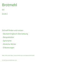 Brotmehl