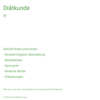 Diätkunde