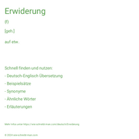 Erwiderung