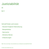 Justiziabilität