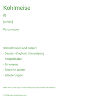 Kohlmeise