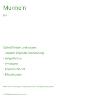 Murmeln