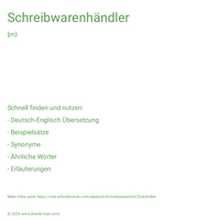 Schreibwarenhändler