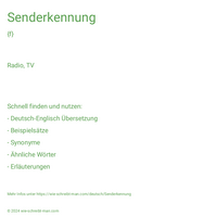 Senderkennung