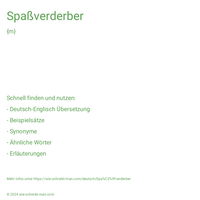 Spaßverderber