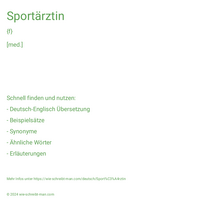 Sportärztin