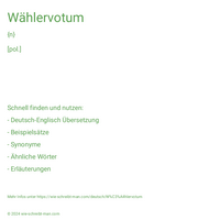 Wählervotum