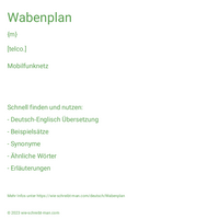 Wabenplan