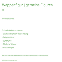 Wappenfigur | gemeine Figuren