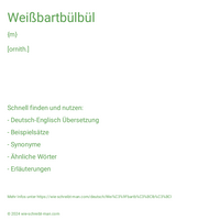 Weißbartbülbül