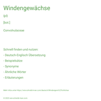 Windengewächse