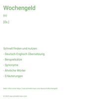 Wochengeld