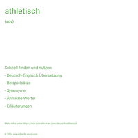 athletisch