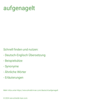 aufgenagelt