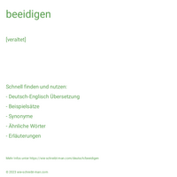 beeidigen