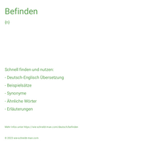 befinden