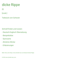 dicke Rippe