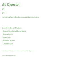 die Digesten