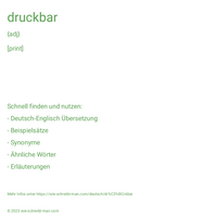 drückbar