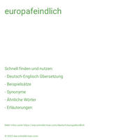 europafeindlich