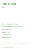 fatalistisch