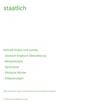 staatlich