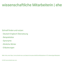 wissenschaftliche Mitarbeiterin | ehemalige Mitarbeiter