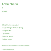 Abbrecherin