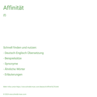 Affinität