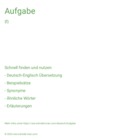 Aufgabe