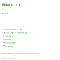 Büscheleule