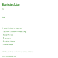 Bartstruktur