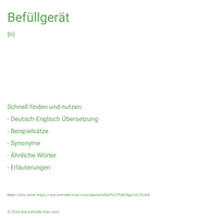 Befüllgerät