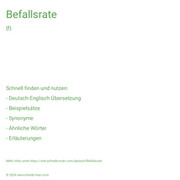 Befallsrate