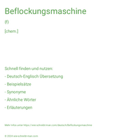 Beflockungsmaschine