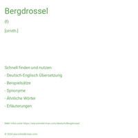 Bergdrossel