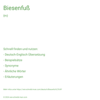 Biesenfuß