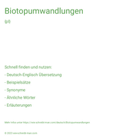 Biotopumwandlungen