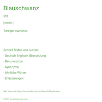 Blauschwanz