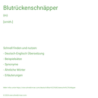 Blutrückenschnäpper