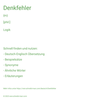 Denkfehler