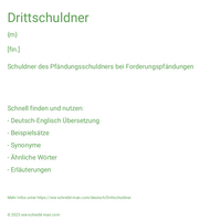 Drittschuldner