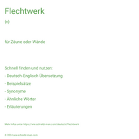 Flechtwerk