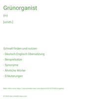 Grünorganist